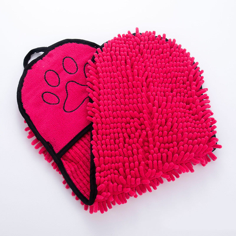 Solid Color Water Towel Dog Cat Pet Bath Towel