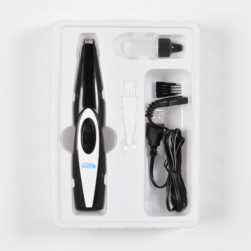 USB Rechargeable Pet Nail and Hair Trimmer for Cats and Dogs