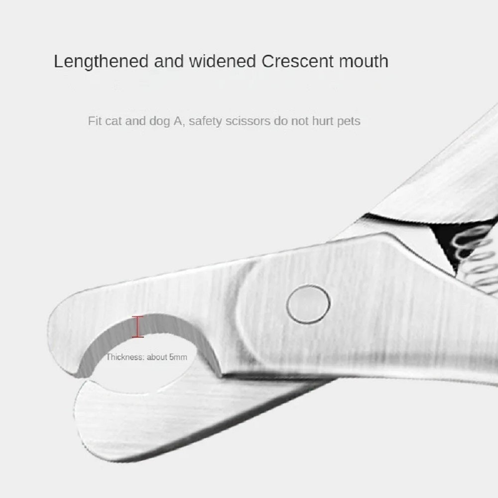 Professional Pet Nail Clipper Sharp Stainless Steel Trimmer