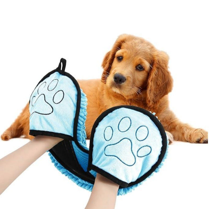 Quick-Absorb Pet Bath Towel for Cats and Dogs