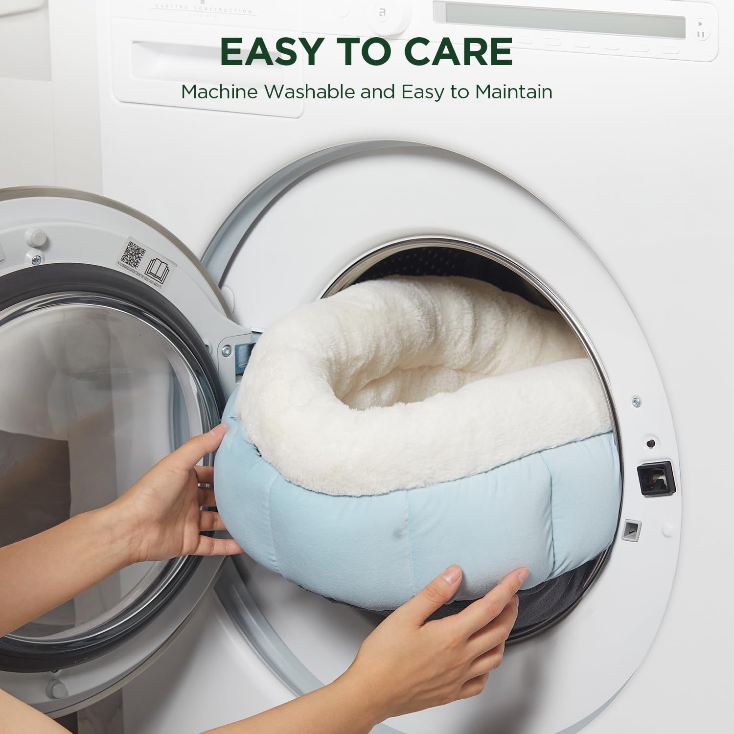 Donut Dog and Cat Bed Small Washable Anti-Slip