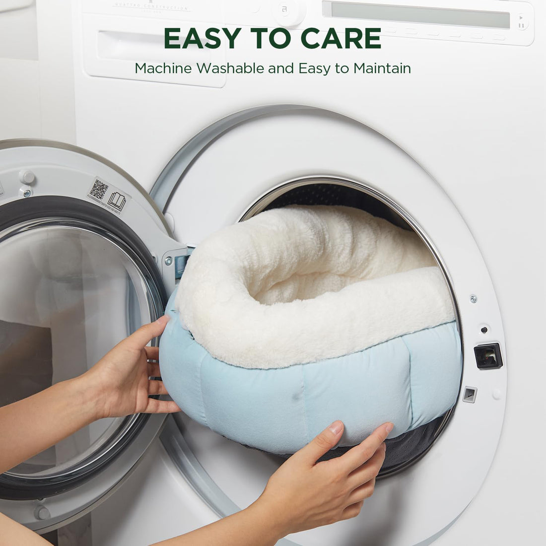 Donut Dog and Cat Bed Small Washable Anti-Slip
