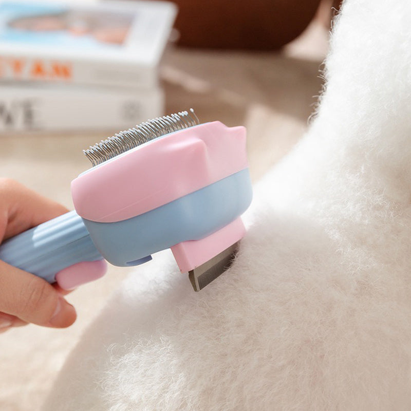 Deshedding and Dematting Pet Grooming Brush for Dogs and Cats