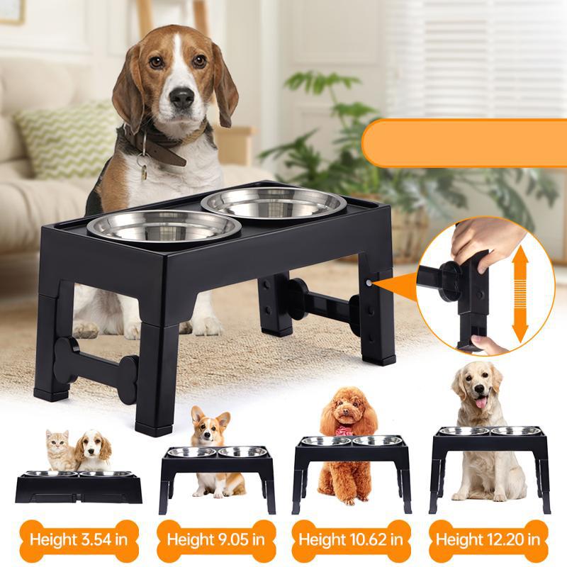 Pet Lifting Feeding Bowl Anti-Tumble Neck Protection for Dogs