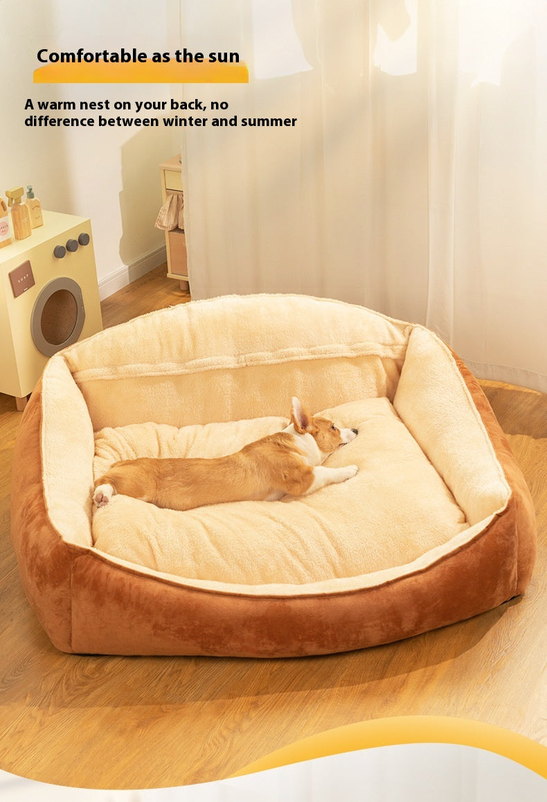 Large Warm Kennel Bed Removable Washable Mattress