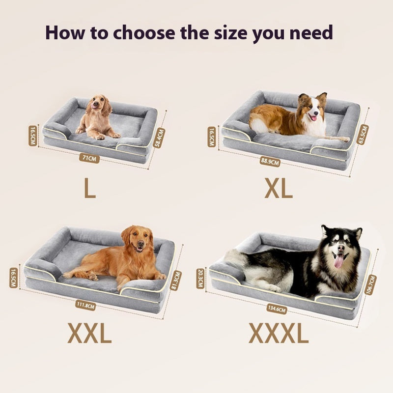 Pet Sofa Bed Large Size Removable Washable Mat