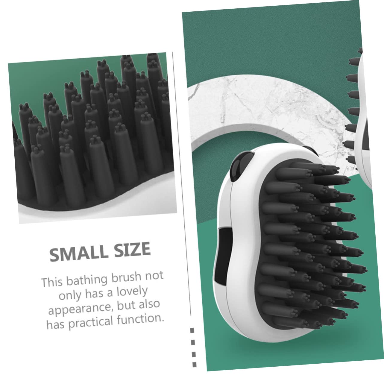 Pet Bath and Grooming Brush with Hair Removal Gloves