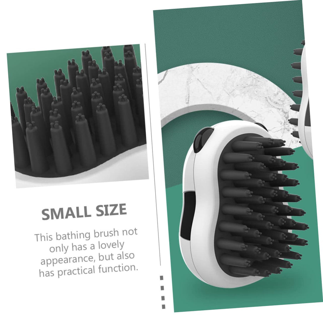 Pet Bath and Grooming Brush with Hair Removal Gloves