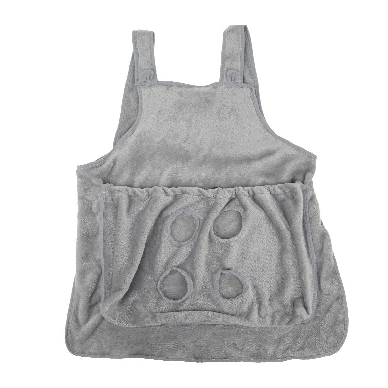 Pet Carrier Apron Plush Chest Bag for Cats and Dogs