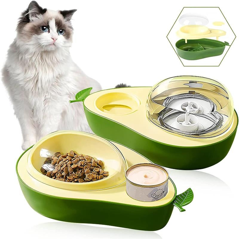 Avocado-Shaped Automatic Water and Food Feeder
