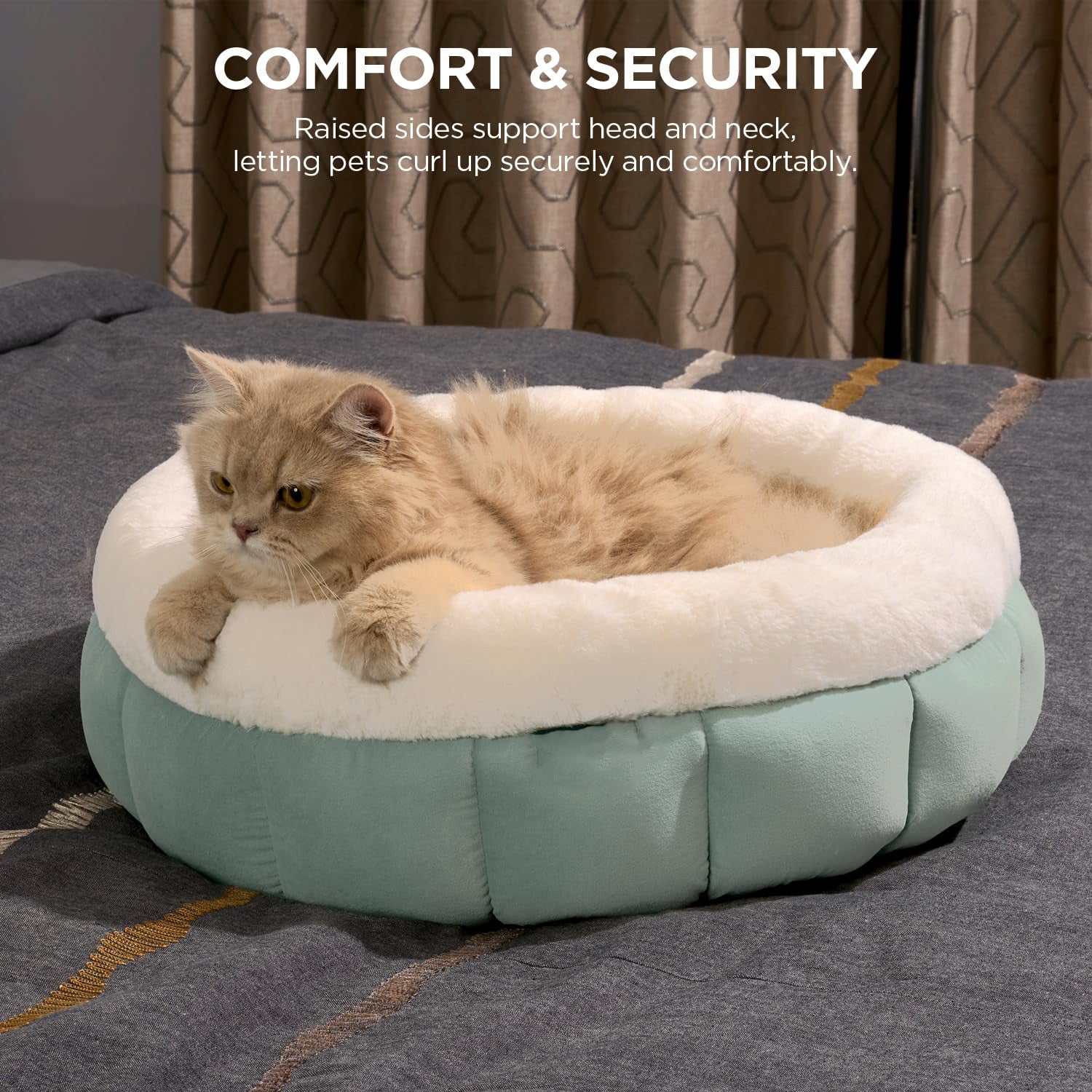 Donut Dog and Cat Bed Small Washable Anti-Slip