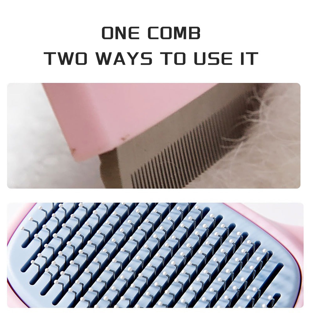Deshedding and Dematting Pet Grooming Brush for Dogs and Cats