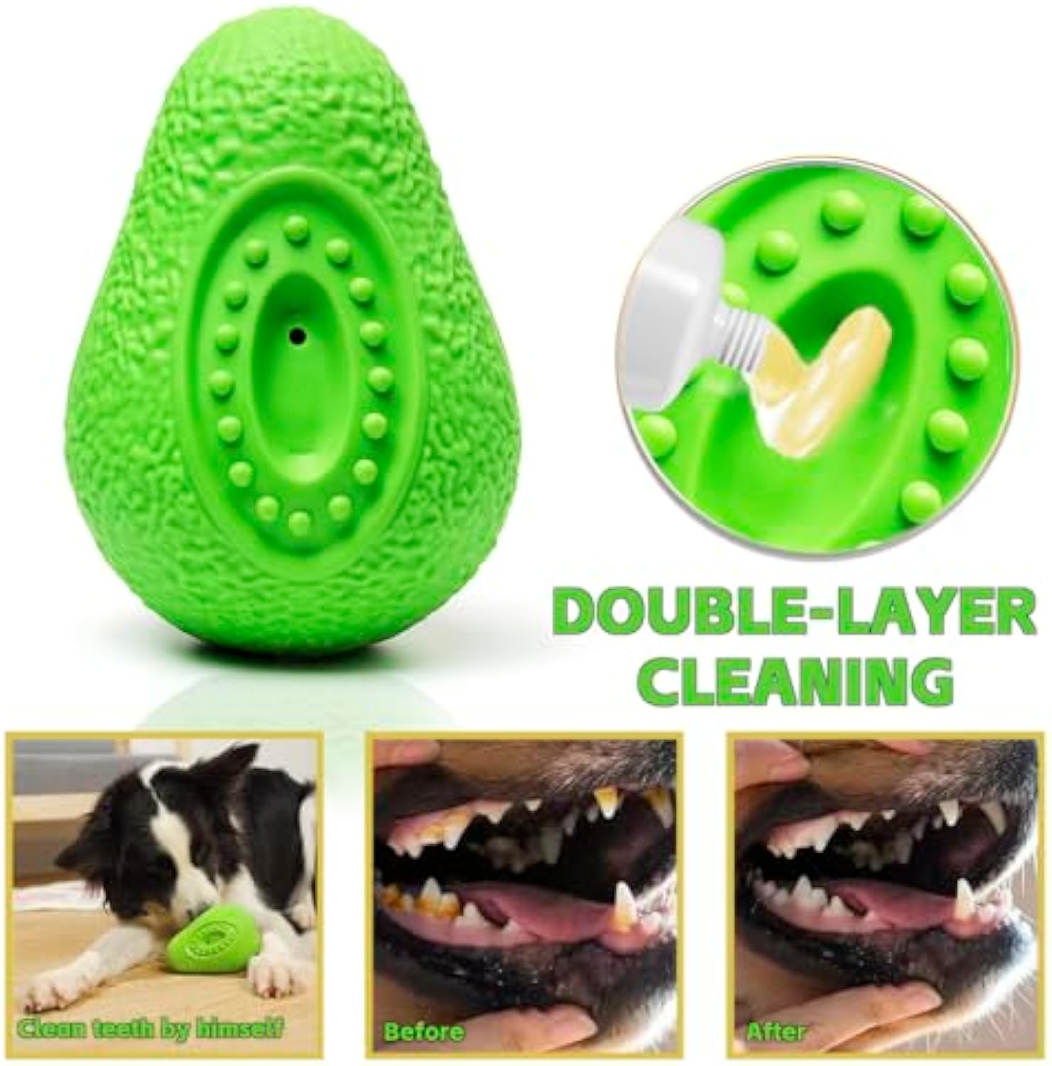 Indestructible Rubber Dog Chew Toy Heavy Duty